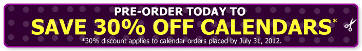 30% Off Calendars