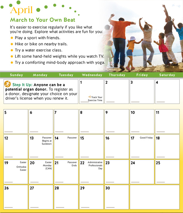 personal photo calendar